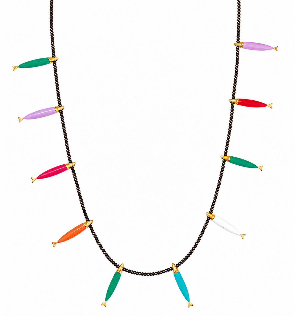 Shoal of fish - Rainbow pendant