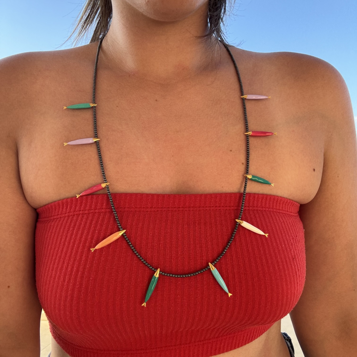 Shoal of fish - Rainbow pendant - Image 2