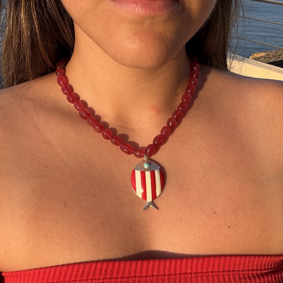 Skoumpri bead necklace - Image 2
