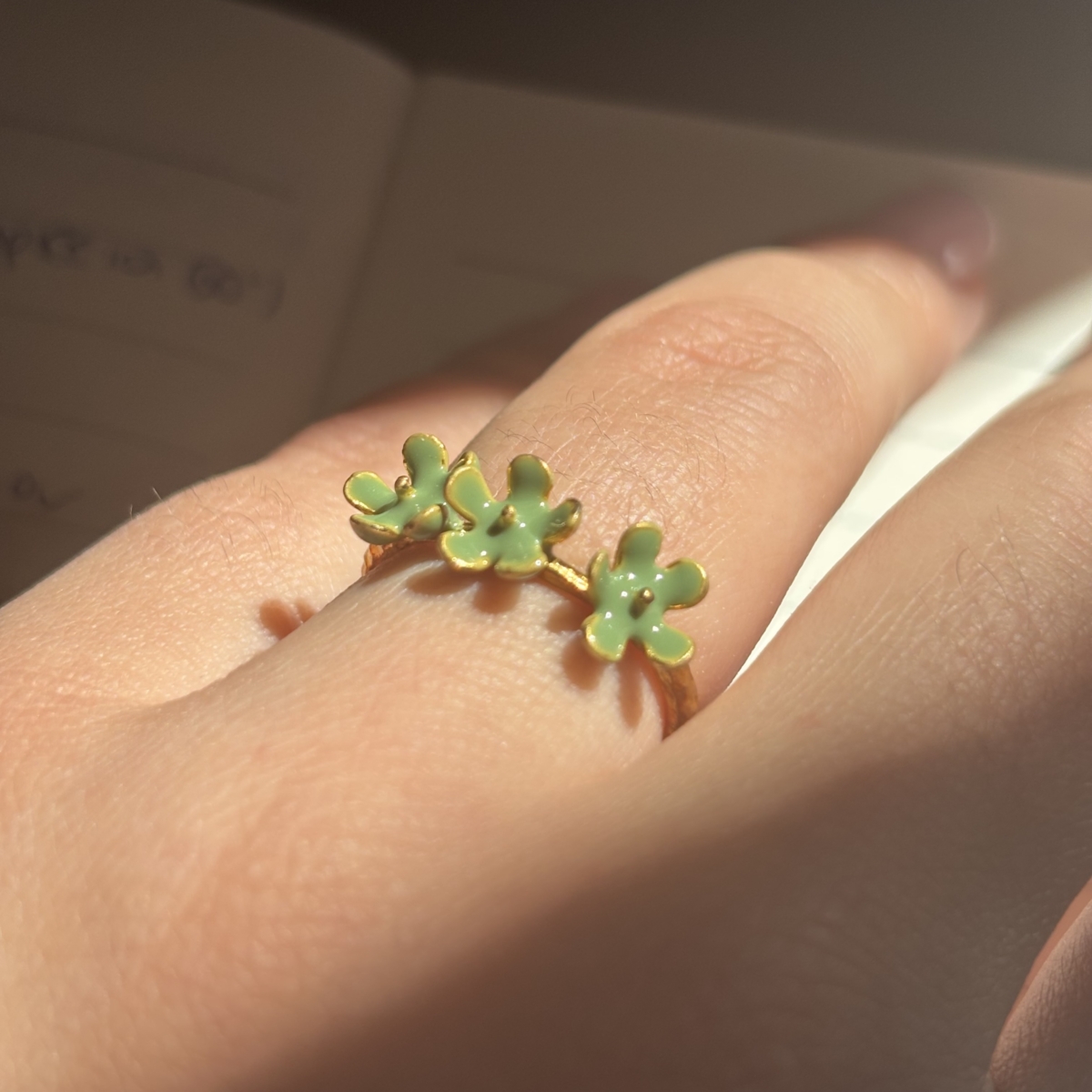 Gardenia flower ring - Image 12
