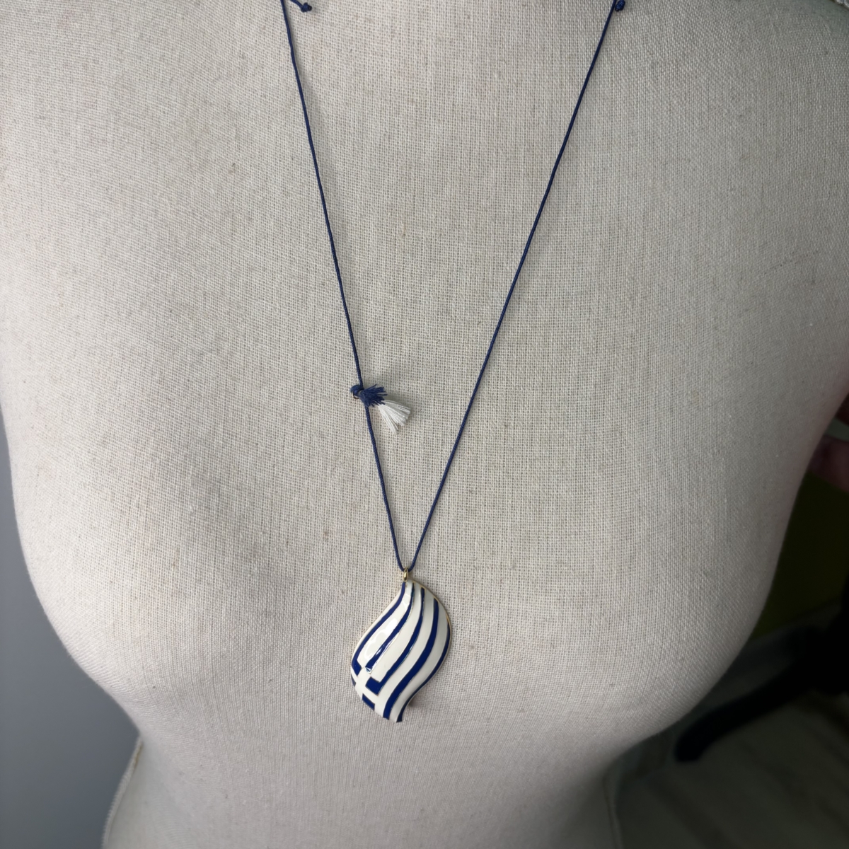 Aegean wave greek flag pendant - Image 3