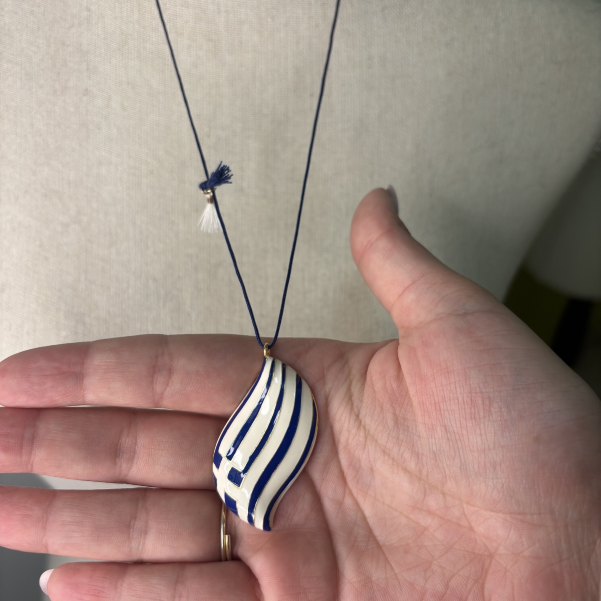 Aegean wave greek flag pendant - Image 4