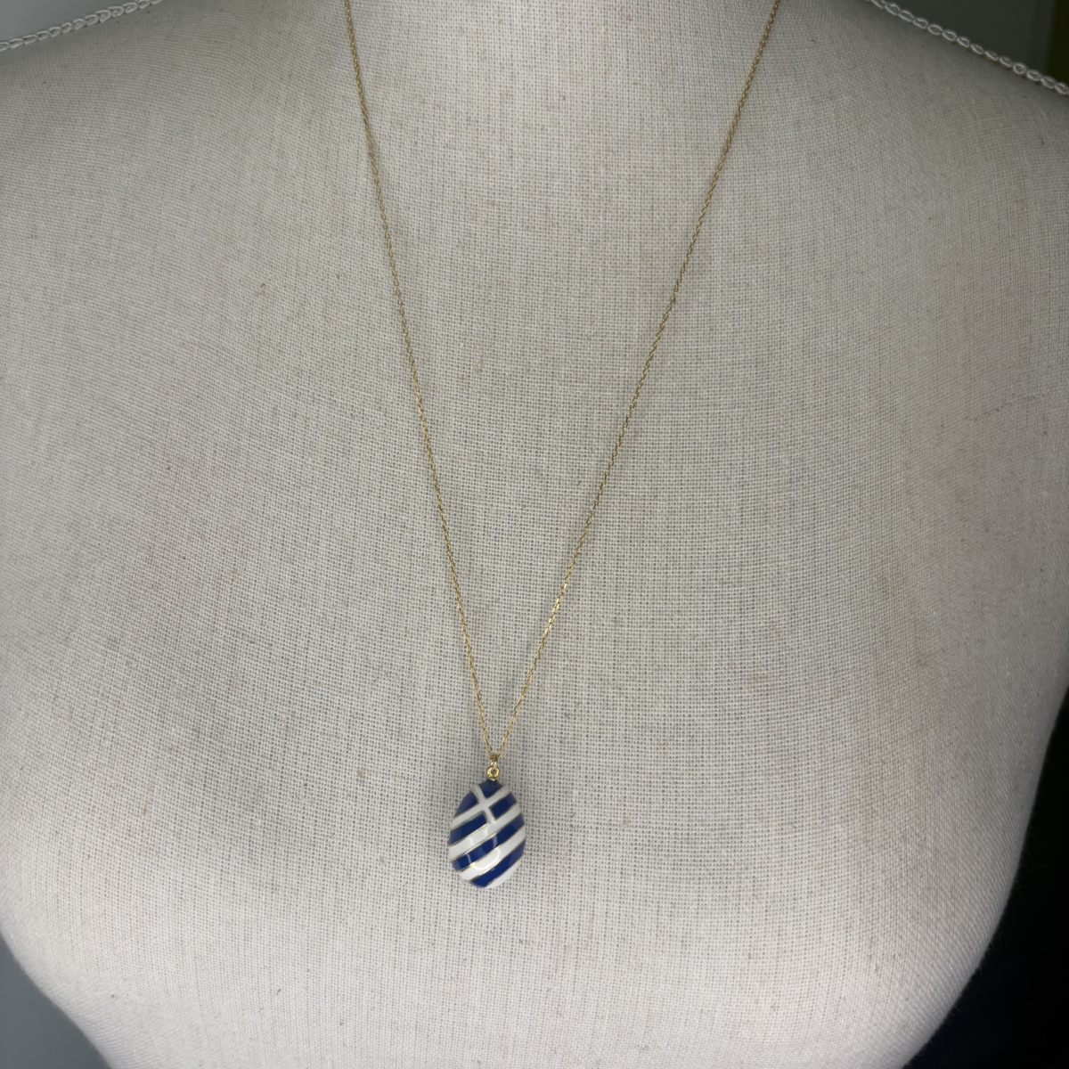 Original greek flag egg pendant - Image 2
