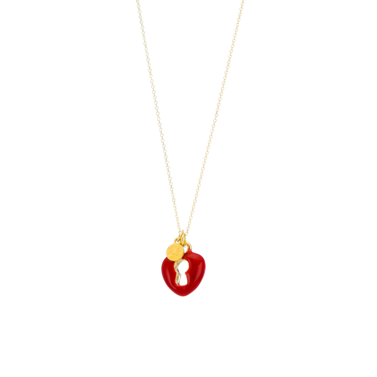 Heart lock pendant