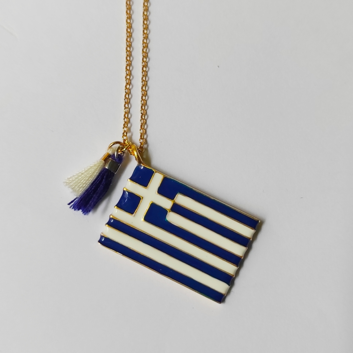 greek flag enamel stainless steel greece