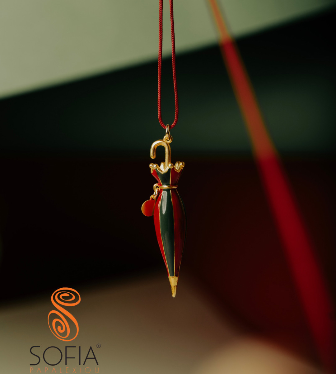 Umbrella pendant with cord
