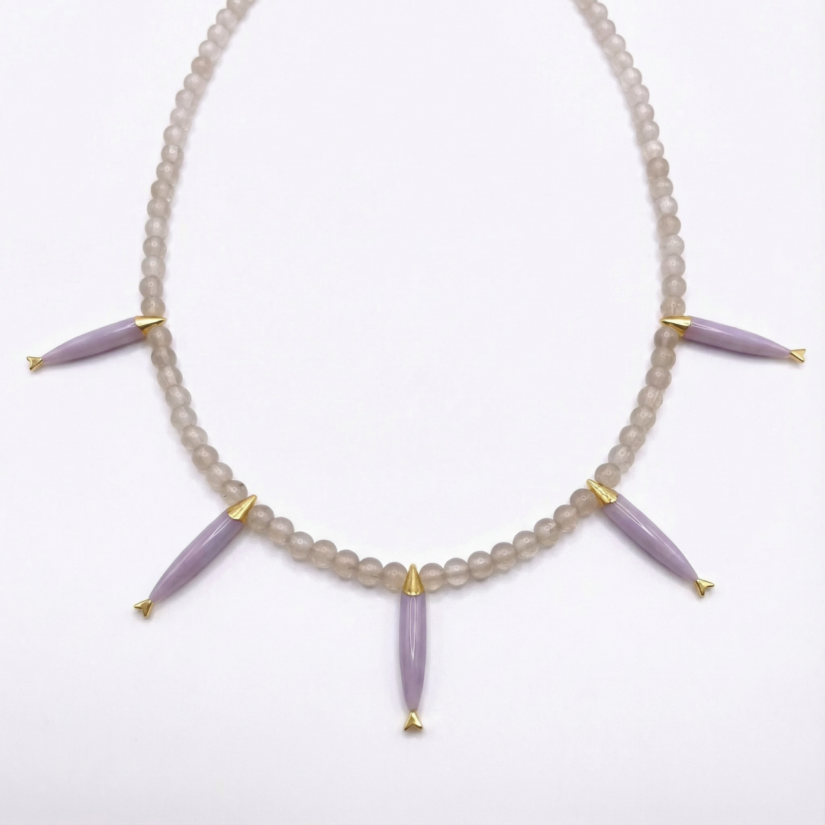 Shoal of five fish necklace