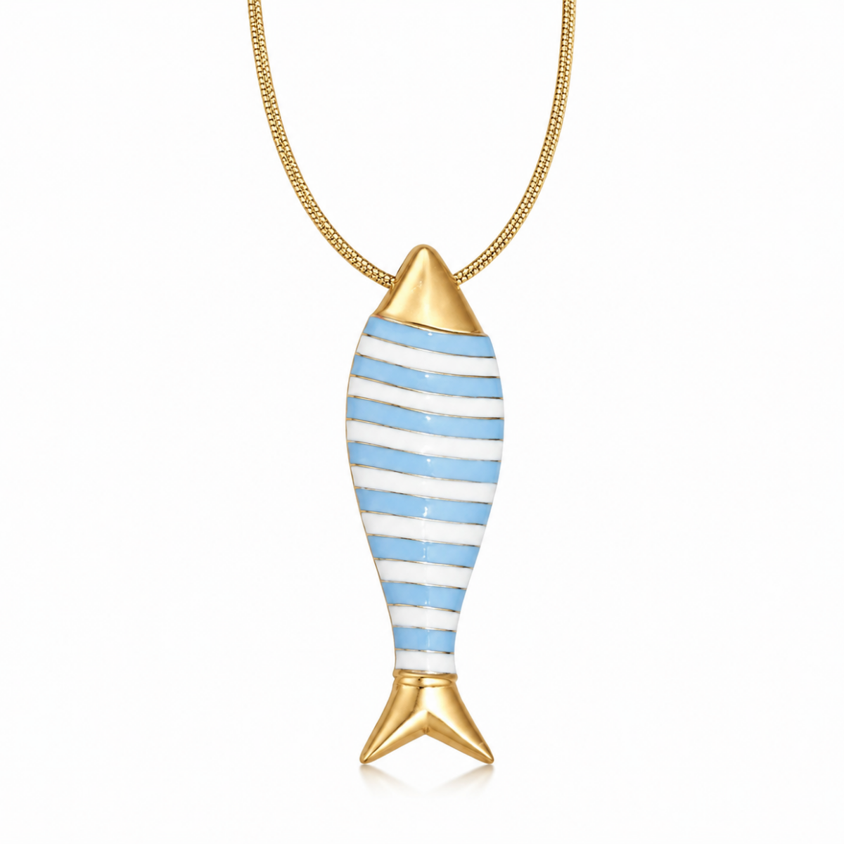 Striped fish pendant